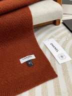CC Scarf 190 CM In Earthy Orange Red Cashmere  393186