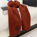 CC Scarf 190 CM In Earthy Orange Red Cashmere  393186