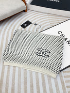 CC Scarf 180 CM In White Black Cashmere 394592
