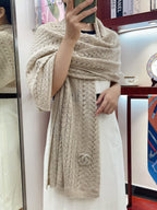 CC Scarf 190 CM In Beige Cashmere 396246