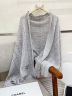 CC Scarf 190 CM In Grey Cashmere 396247