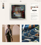 Coaching Deja-Vu Shawl 140 CM Dark Blue Colorful Cashmere And Silk 398262