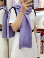 CC Scarf 180 CM In Light Purple Wool 398267