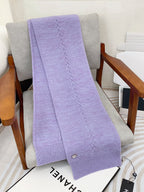 CC Scarf 180 CM In Light Purple Wool 398267