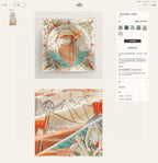 Flagship Scarf 135 CM White Colorful Cashmere And Silk 402079