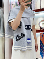 CC Scarf 180 CM In Grey Cashmere 405082