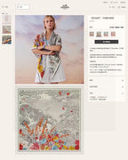 Retour A La Nature Shawl 140CM In Grey White Colorful Cashmere And Silk
