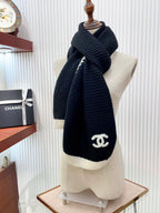CC Scarf 200 CM In Black Cashmere 410211