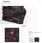 CC Square Scarf 140 CM In Black Colorful Cashmere And Silk 411594