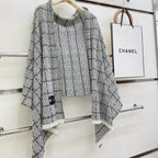 CC Scarf 180 CM In Grey With Black Stripes Cashmere 415180