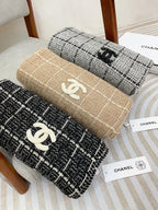 CC Scarf 180 CM In Black With White Stripes Cashmere 415181