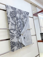 CC Scarf 180 CM In Grey Black Cashmere  419805