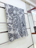 CC Scarf 180 CM In Grey Black Cashmere  419805