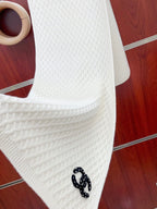 CC Scarf 170 CM In White Cashmere 421409