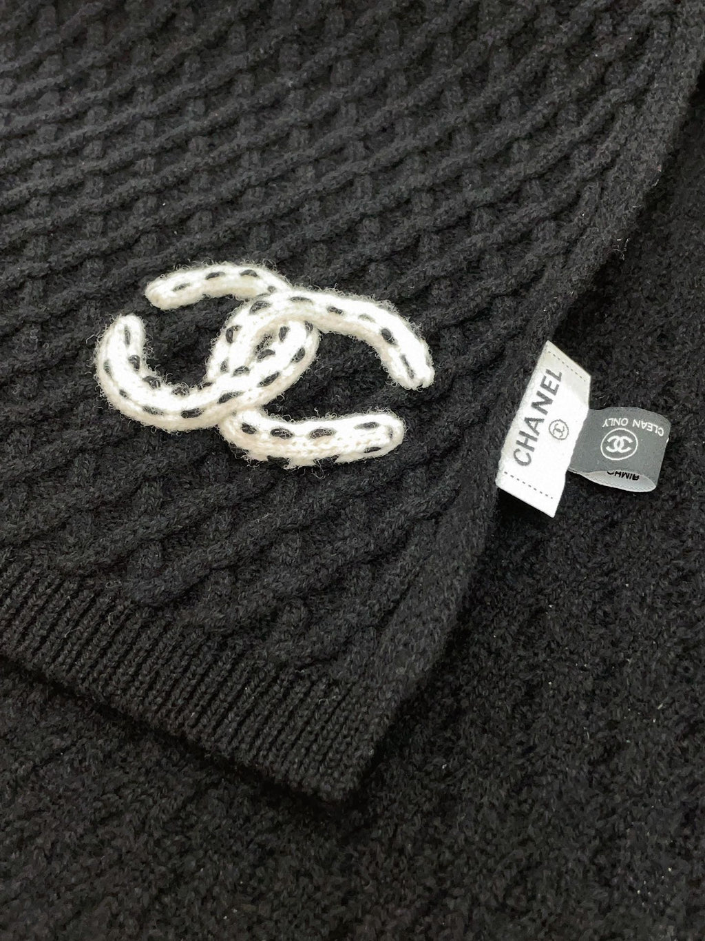 CC Scarf 170 CM In Black Cashmere 421410