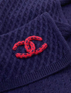 CC Scarf 170 CM In Charcoal Blue Cashmere 421412