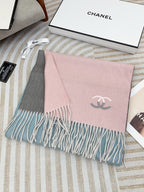 CC Scarf 180 CM In Pink Mix Grey Blue Cashmere 422761