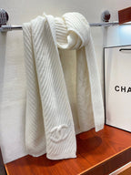 CC Scarf 180 CM In White Wool 422765