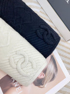 CC Scarf 180 CM In Black Wool 422766