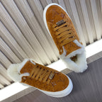 LV Time Out Sneaker 40mm Brown Yellow Monogram Suede