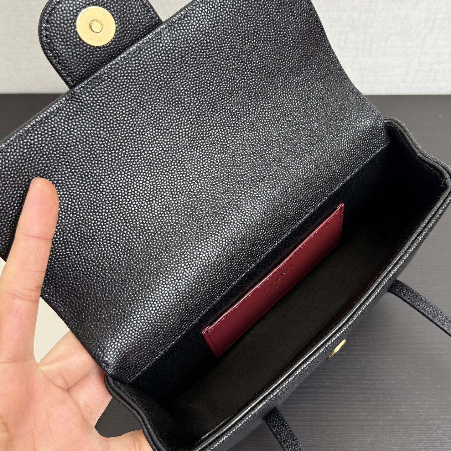 Chanel 26 Shoulder Bag 17 Black Caviar Leather