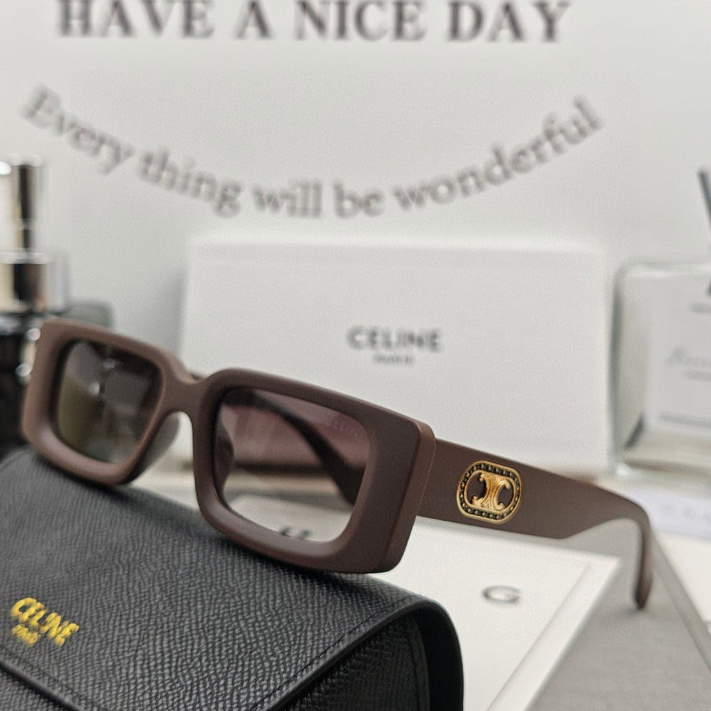 TRIOMPHE BOLD SQUARE SUNGLASSES 55148 IN ACETATE