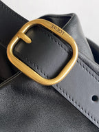 Loewe Draped Handbag 30 Black Lambskin 280534