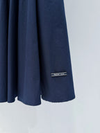 Prada 25 Suspender Dress Navy Blue Cotton