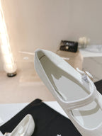 mary jane flat white corduroy