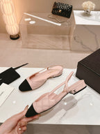 cc slingbacks 15 pink lambskin embroidery grosgrain