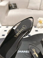 CC Slingback Black Leather 237500