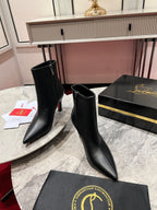 CL Vibella Booty 85Mm Low Boots Calf Leather Black