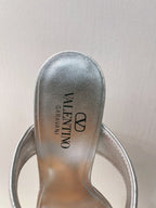 VT Heeled  Sandal Silver Cowhide 292883