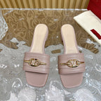 Mule Sandal The Bold Edition Vlogo Square Toe 20mm Rose Cannelle