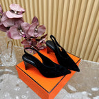 HM Intime 75 Pump Black Suede 957087