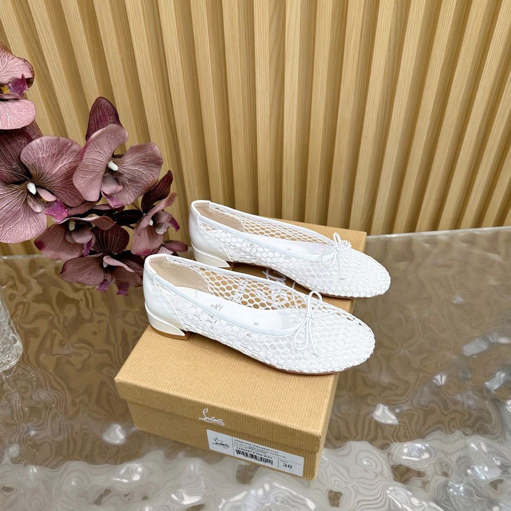CL 25 Mary Jane Pumps White Mesh 317851