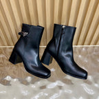 Prada 25 Boot Black Cowhide 498226