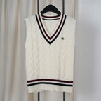 Celine Arc de Triomphe Vest White Cashmere