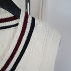 Celine Arc de Triomphe Vest White Cashmere