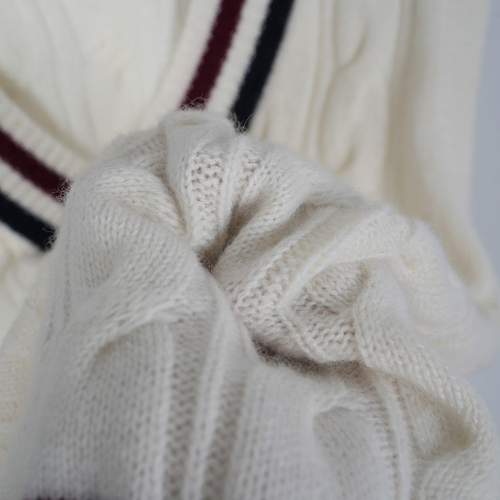 Celine Arc de Triomphe Vest White Cashmere
