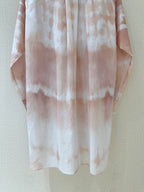 CD Tie-dye Pattern Shirt Pink mix White Cotton