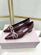 Jimmy 26s Pointed Toe Pump 25 Burgundy Cowhide 605964