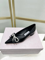 Jimmy 26s Pointed Toe Pump 25 Black Patent Cowhide 605965