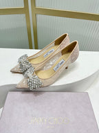 Jimmy 26s High Heels 65 Beige White Imported Lace Sheepskin 605987