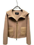 Fendi 25 Short Jacket Light Brown Draper 0009