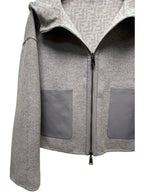 Fendi 25 Short Coat Grey Draper 0005