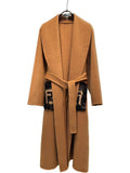 Fendi 25 Long Coat Light Brown Draper 0012
