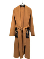 Fendi 25 Long Coat Light Brown Draper 0012