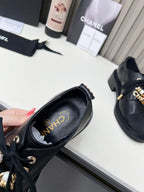 CC Shoe Oxford 50mm In Black Calfskin And Lycra Fabric 944545