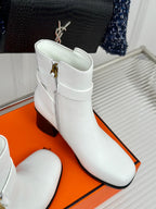 jill 60 ankle boot white calfskin